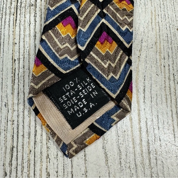 Innocenti for Tom James Handmade Silk Tie #60 - Picture 4 of 9